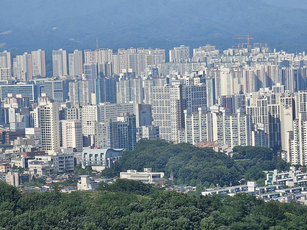 용마산 자락길 주변 · 시루봉보루에서 바라본 경관 참고사진 실제 사진