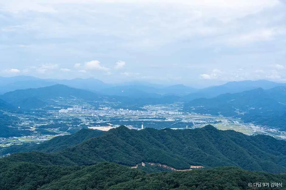 감악산 정상 주변 전망 · 경유지 참고사진 실제 사진