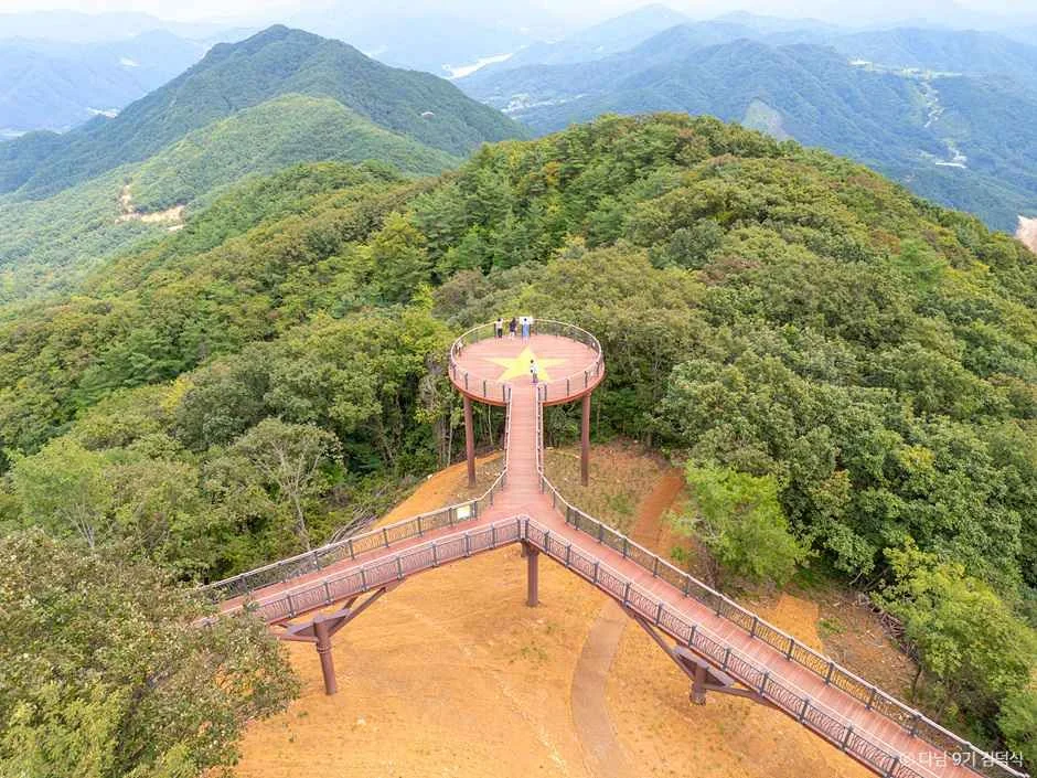 거창 감악산 전망 · 물맞이길 주변 산 경관 참고사진 실제 사진