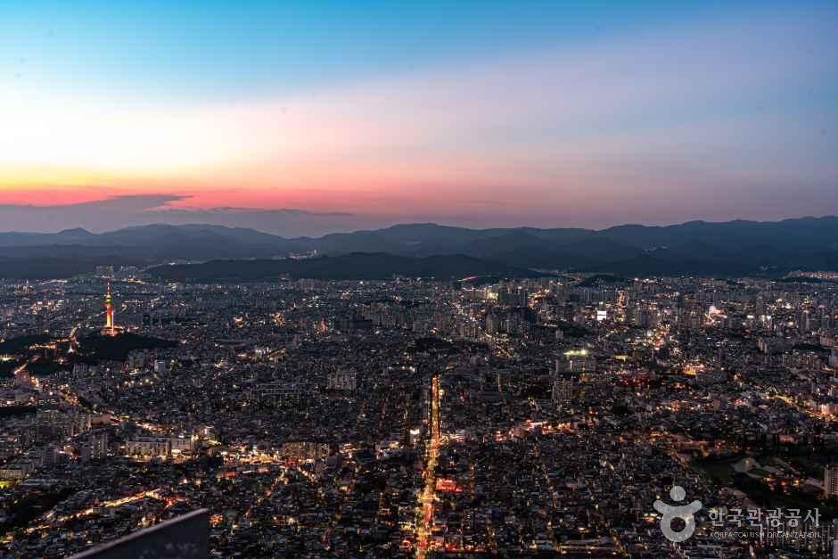앞산 케이블카(앞산 전망대) 공식 관광자료 제공 사진 실제 사진