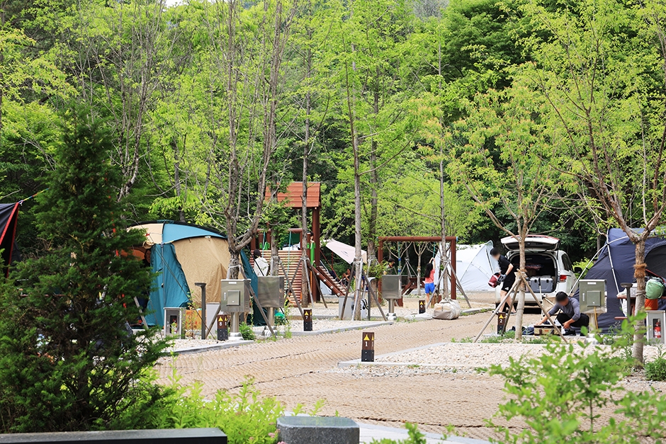 청평사 국민여가 캠핑장 공식 관광자료 제공 사진 실제 사진